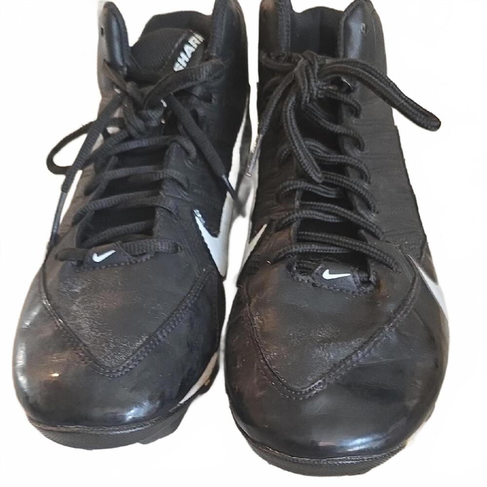 Nike Black and White Alpha Shark Men's Athletic Shoes Foot Ball cleats Size 9 - Picture 2 of 7